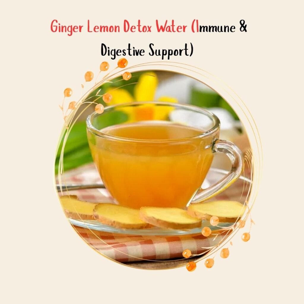 Ginger Lemon Detox Water