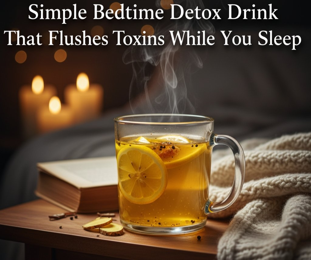 Simple Bedtime Detox Drink That Flushes Toxins While You Sleep