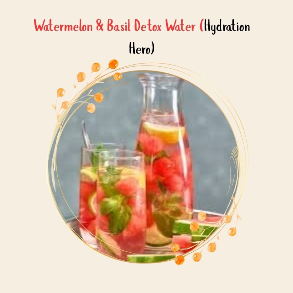 Watermelon & Basil Detox Water (Hydration Hero)